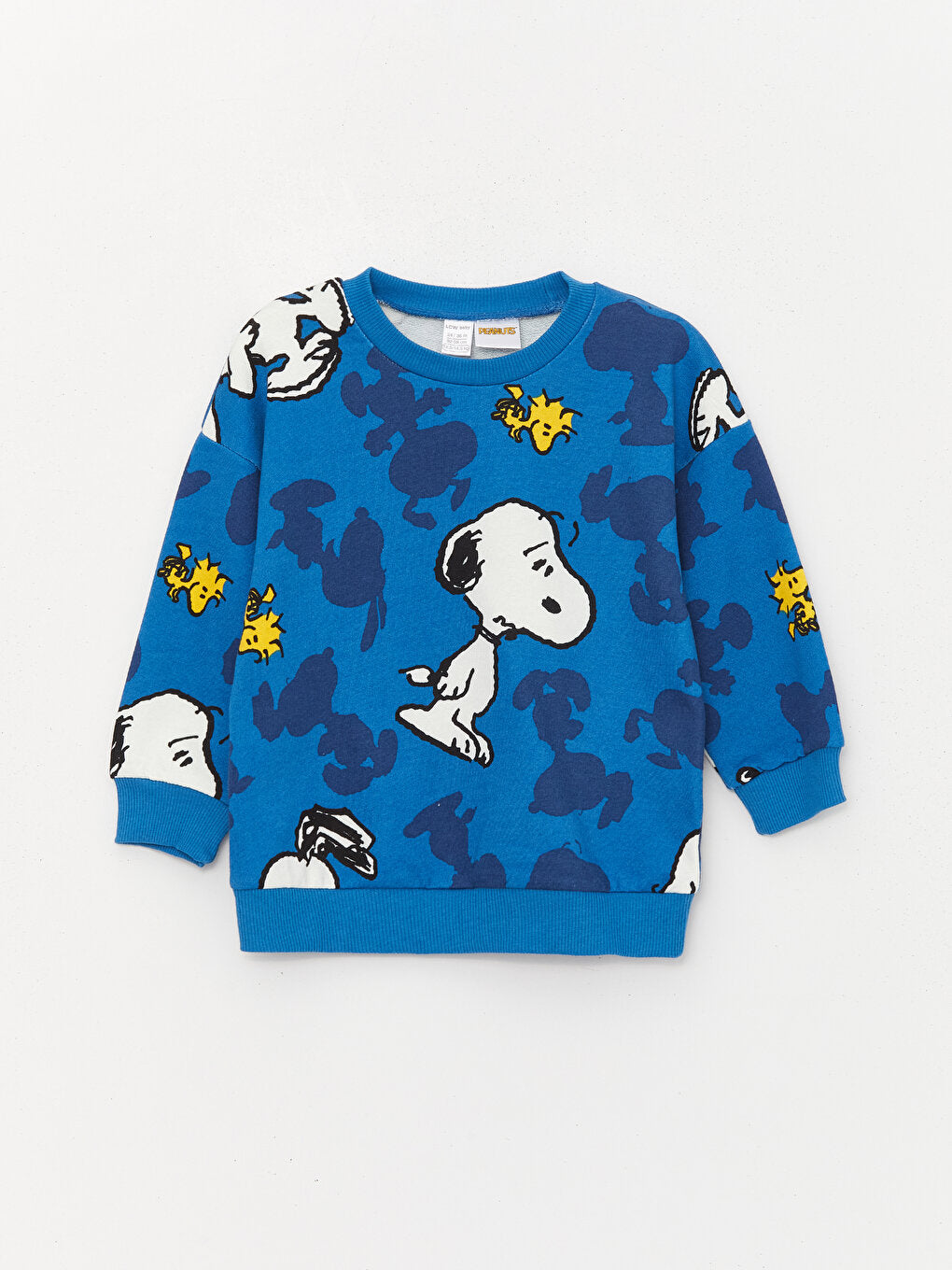 Crew Neck Long Sleeve Snoopy Printed Baby Boy Sweatshirt and Tracksuit Bottom 2-Piece Set