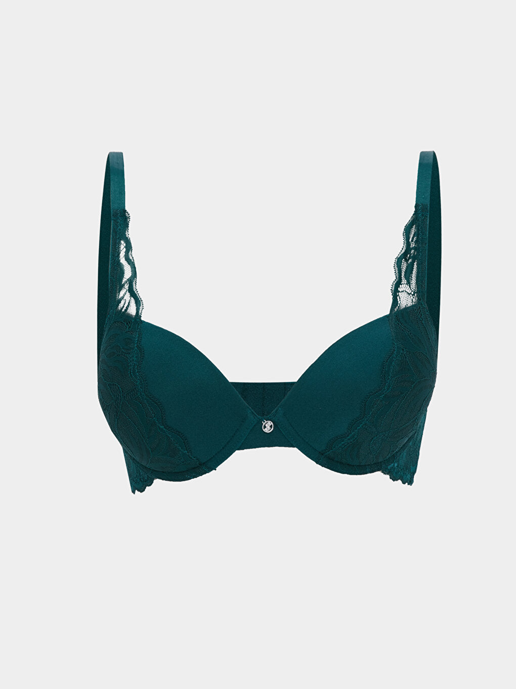 Underwire Half Padded Lace Detailed T-Shirt Bra