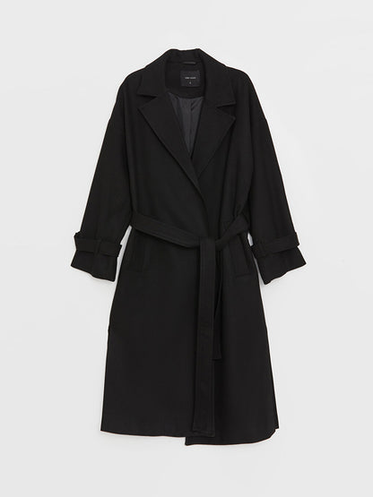 Jacket Collar Plain Oversize Women's Coat