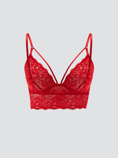 Non-wireless Padding Lace Bralette