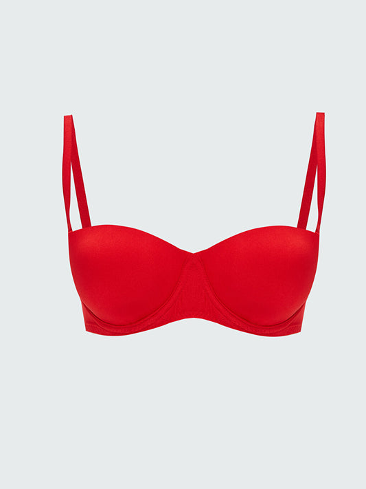 Underwire Unpadded Plain Strapless Bra