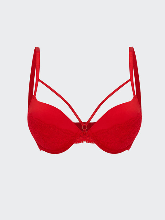 Underwire Padded Plain T-Shirt Bra