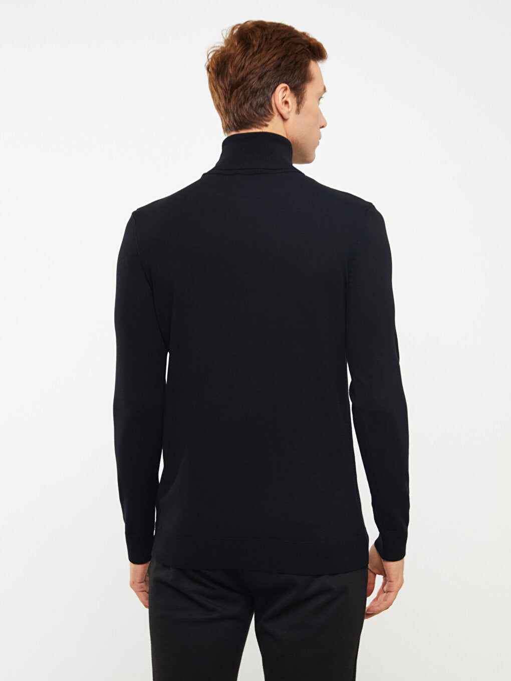 Turtleneck Long Sleeve Men's Knitwear Sweater