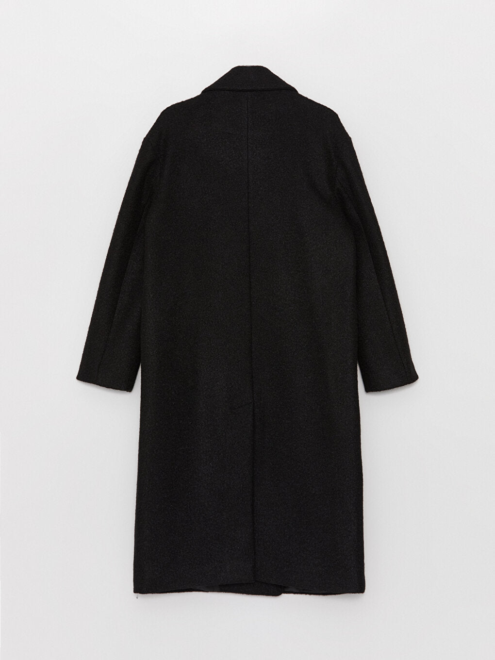 Women's Jacket Collar Plain Cashmere Coat