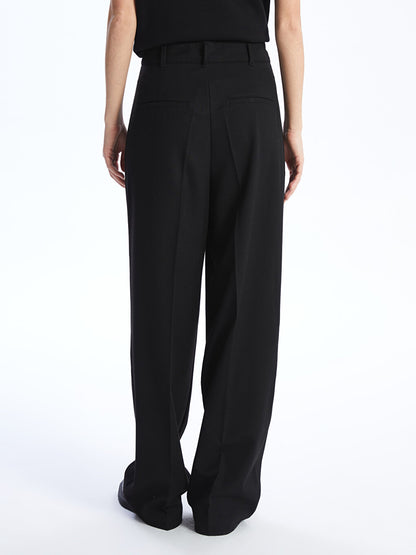 Comfortable Fit Straight Wide Leg Women's Trousers