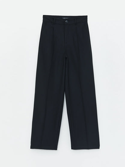 Comfortable Fit Straight Wide Leg Women's Trousers