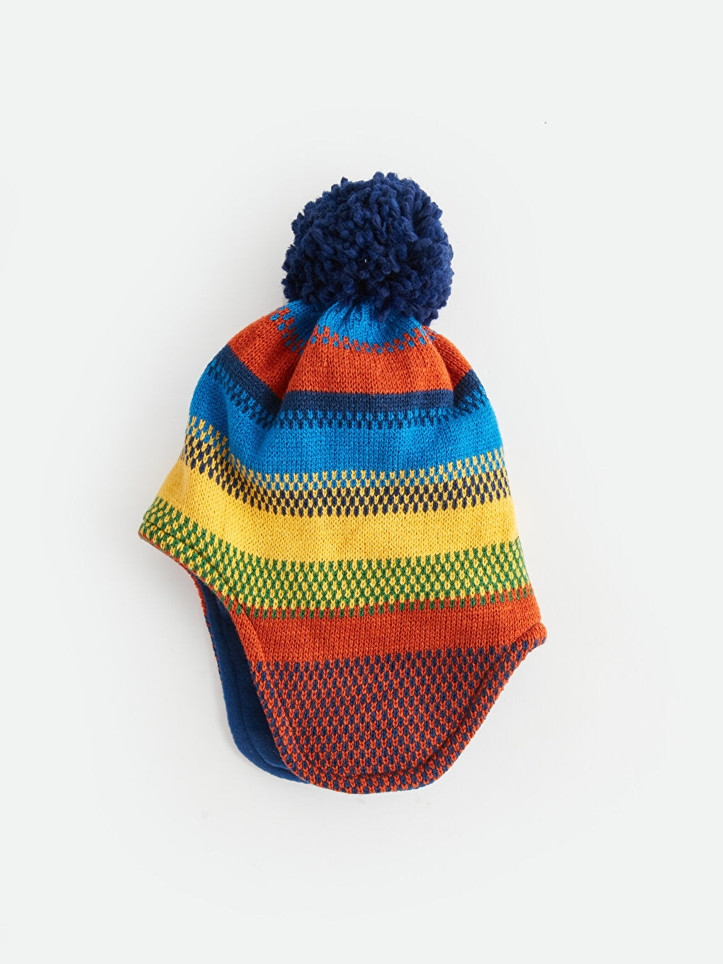 Color Blocked Boy's Scarf and Beanie