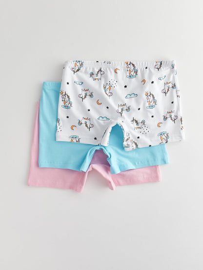 Printed Girl's Boxers 3 pcs