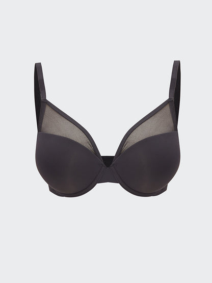 Underwire Half Padded Plain T-Shirt Bra