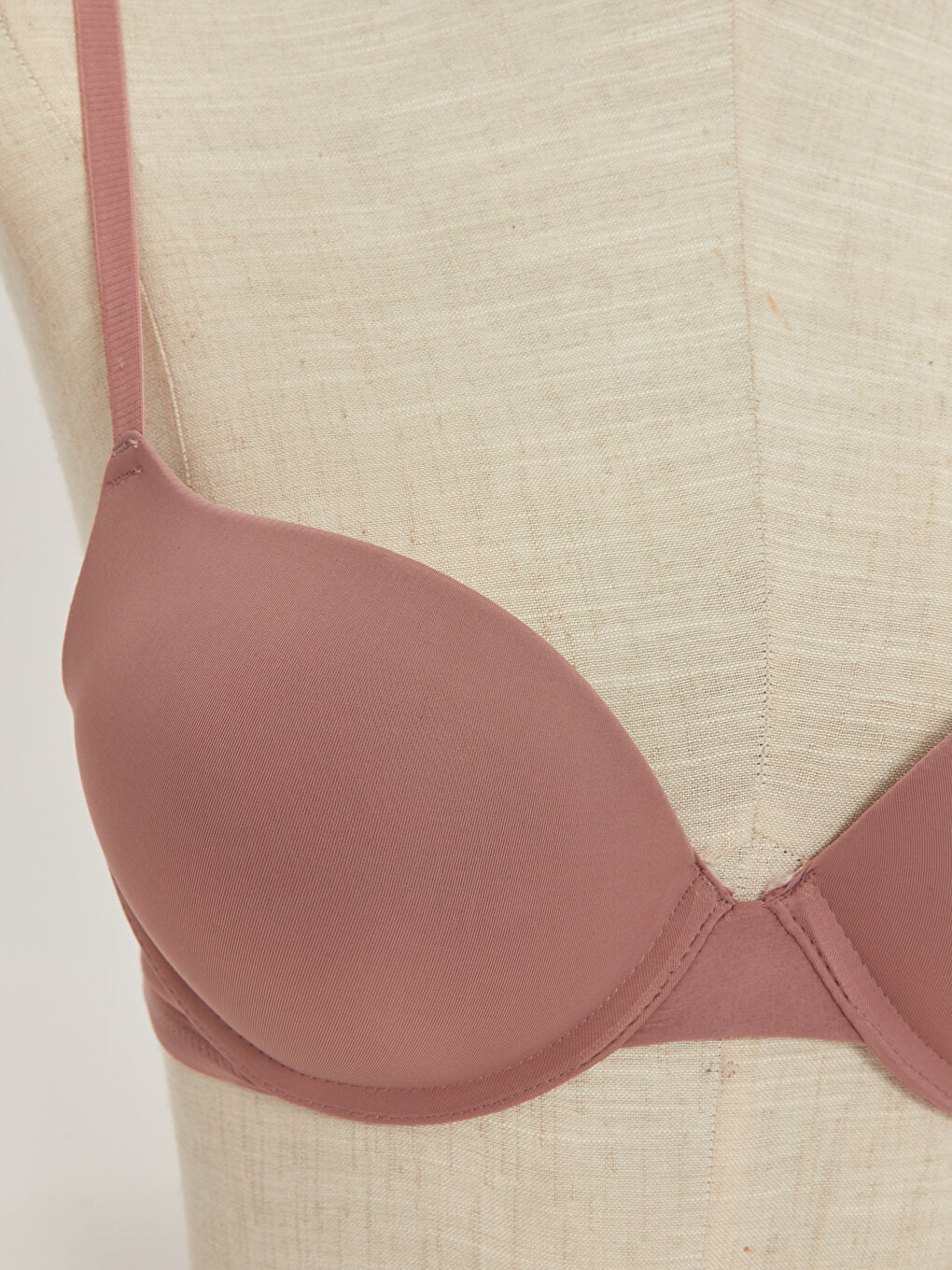 Underwire Padded Plain T-Shirt Bra