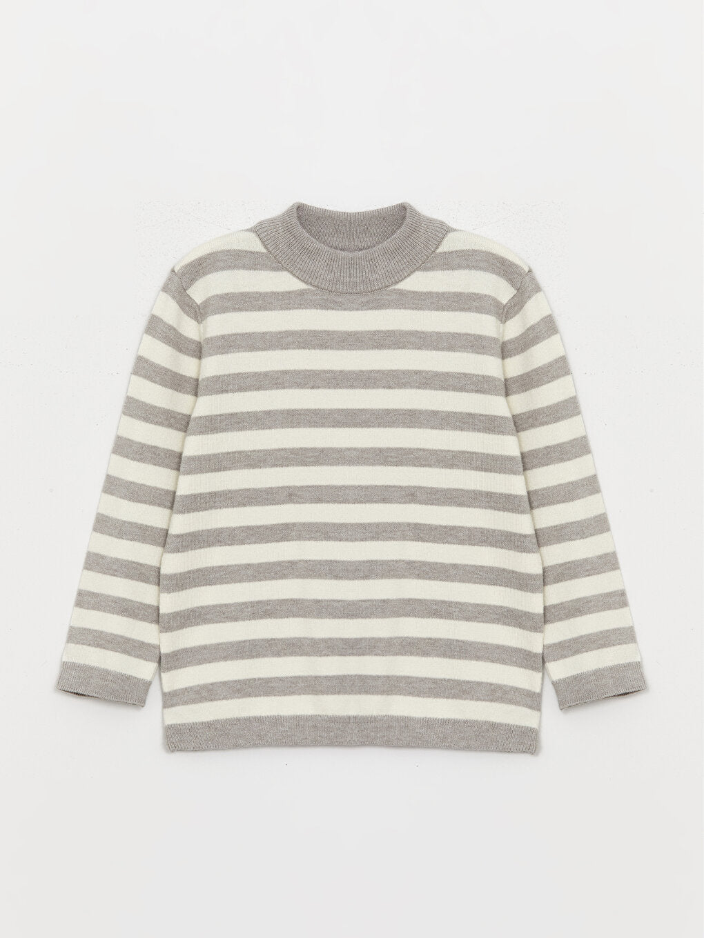 Half Turtleneck Striped Baby Boy Knitwear Sweater