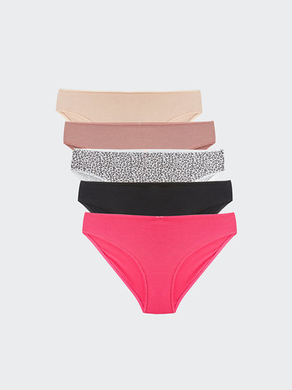 Patterned Bikini Panties 5 Pack