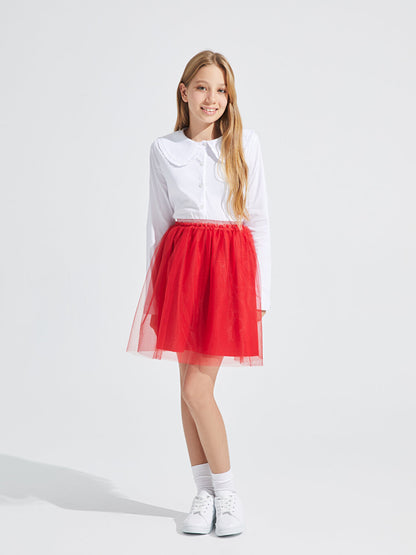 Girls' Tutu Skirt with Elastic Waist