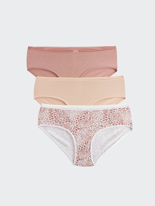 Patterned Hipster Panties 3 Pack