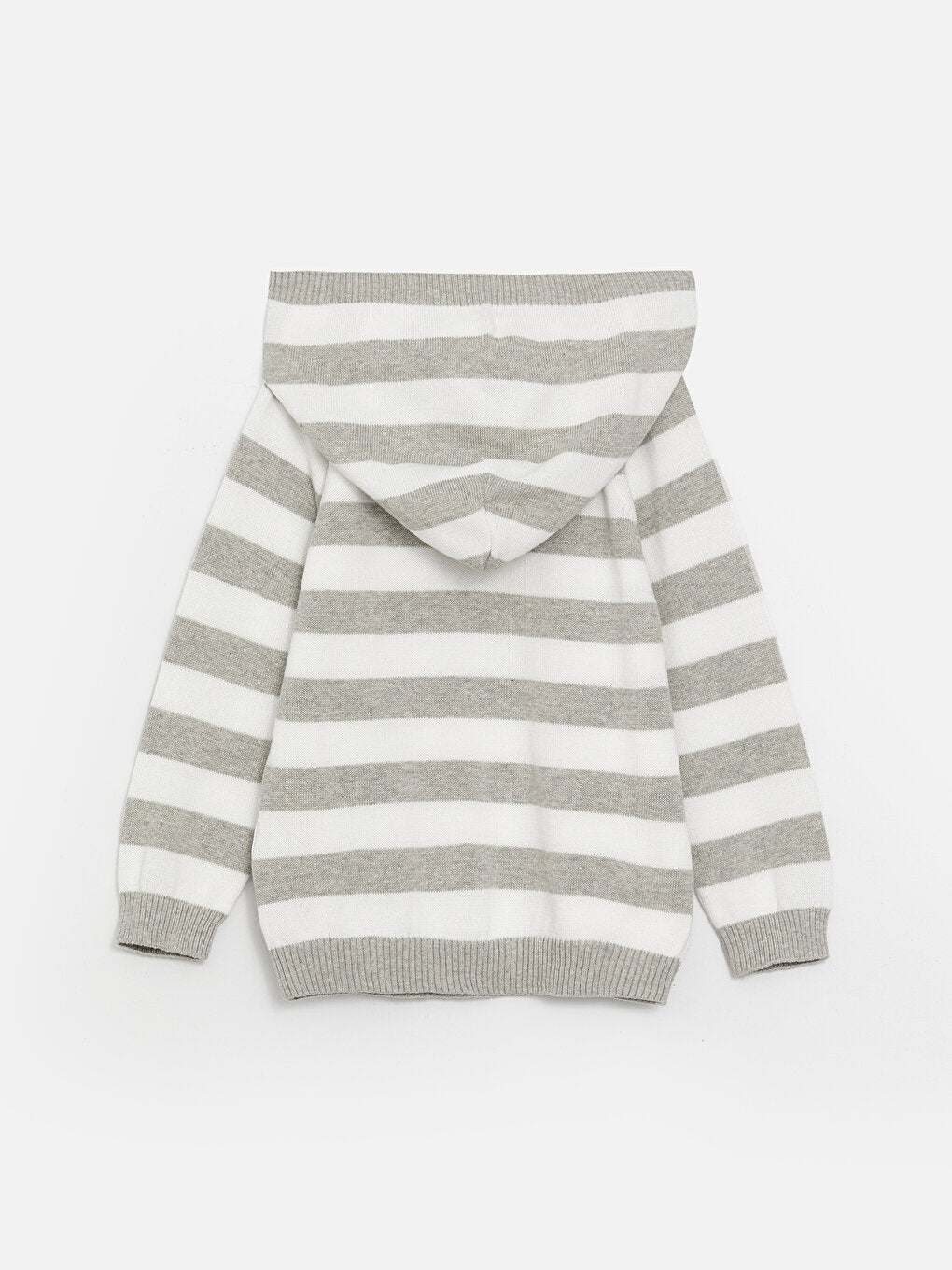 Hooded Long Sleeve Striped Baby Boy Knitwear Sweater