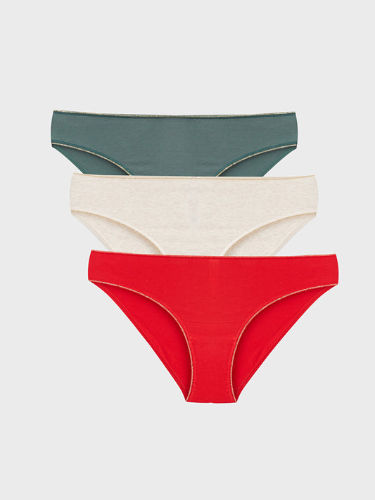 Plain Bikini Panties 3 Pack