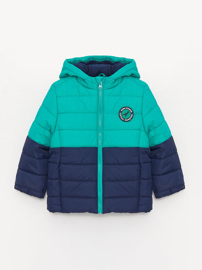 Hooded Long Sleeve Baby Boy Puffer Coat