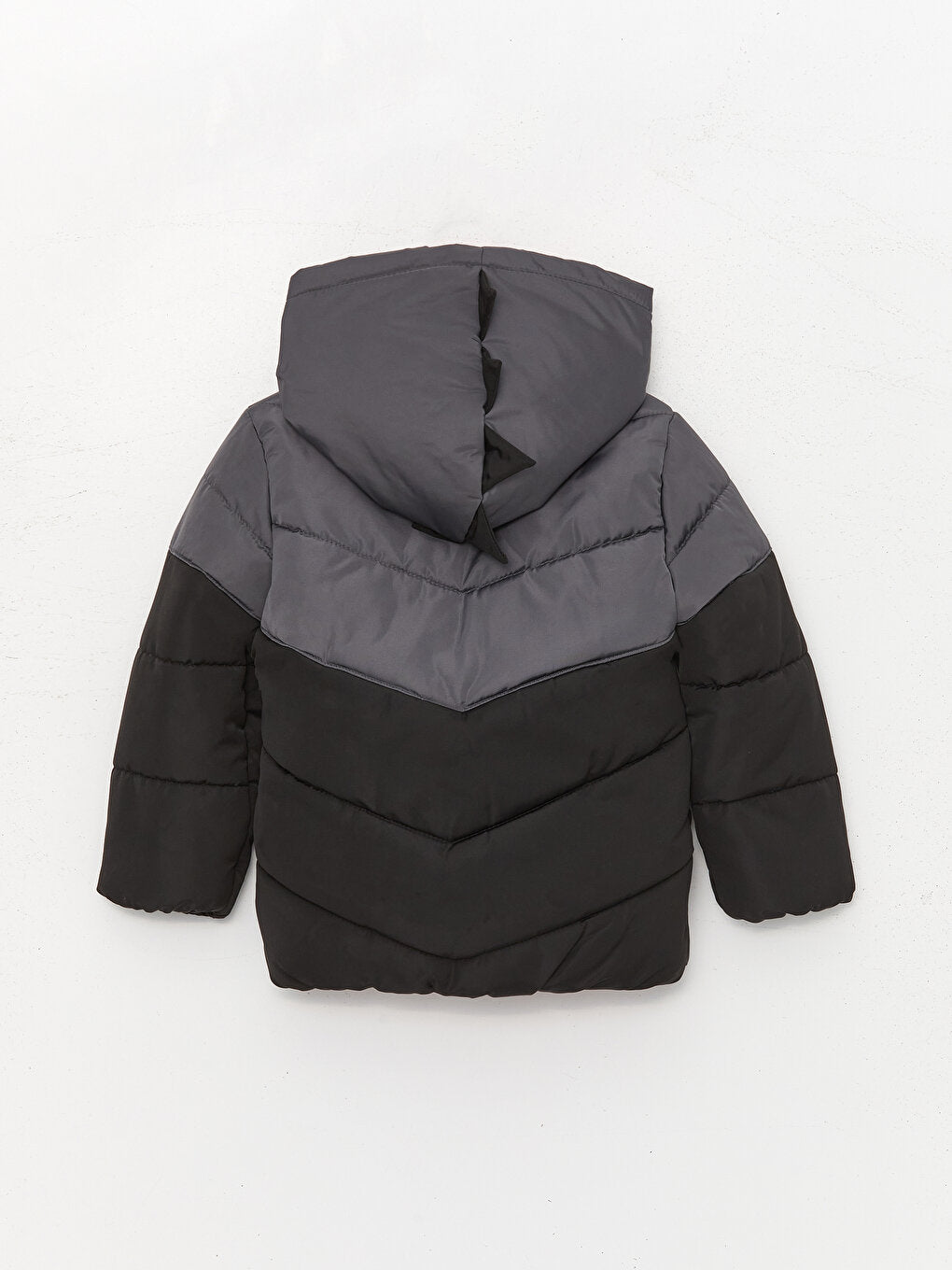 Hooded Long Sleeve Color Block Baby Boy Coat