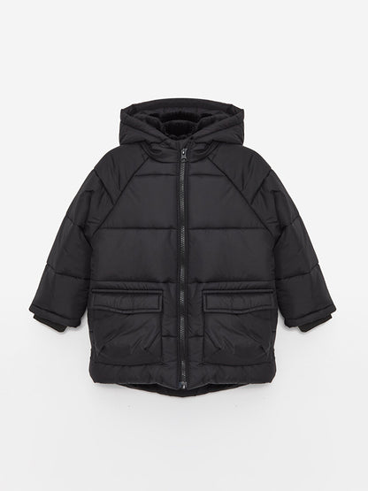 Hooded Baby Boy Puffer Coat