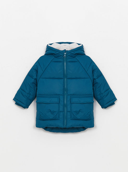 Hooded Baby Boy Puffer Coat