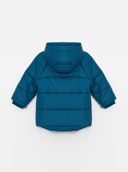 Hooded Baby Boy Puffer Coat