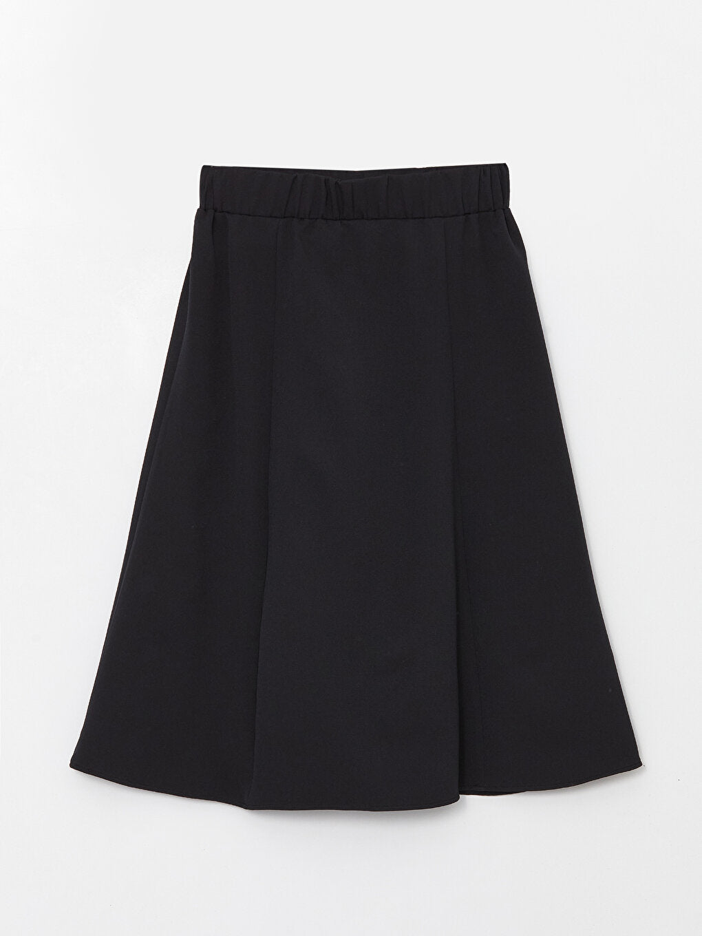 Straight A-Line Women's Skirt with Elastic Waist