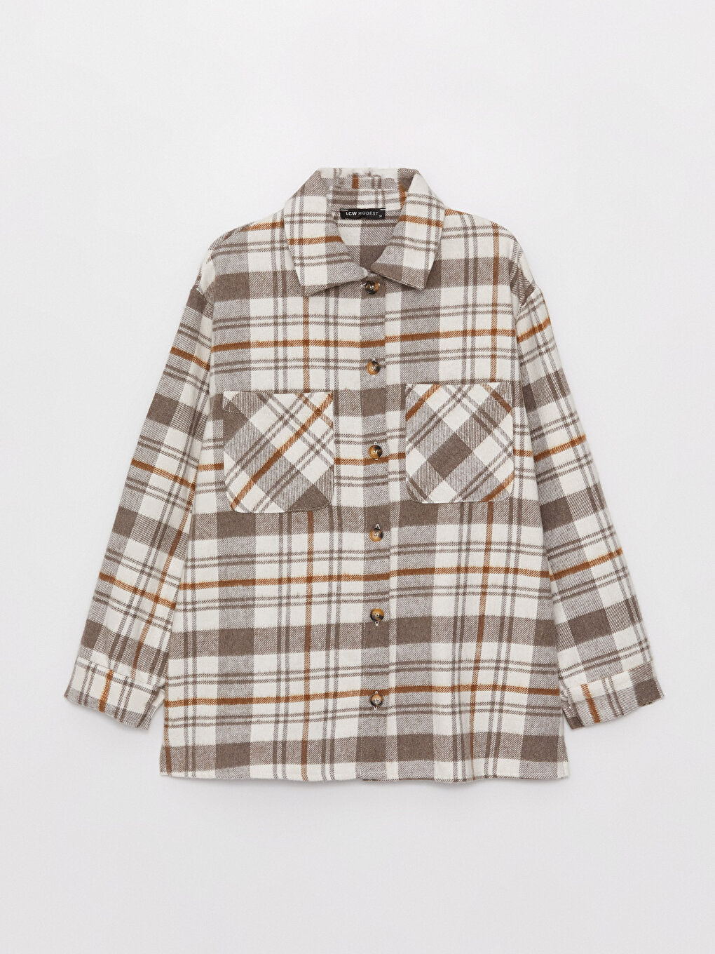 Plaid Long Sleeve Oversize Women's Lumberjack Shirt Jacket