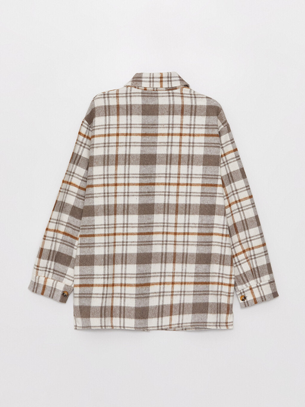 Plaid Long Sleeve Oversize Women's Lumberjack Shirt Jacket