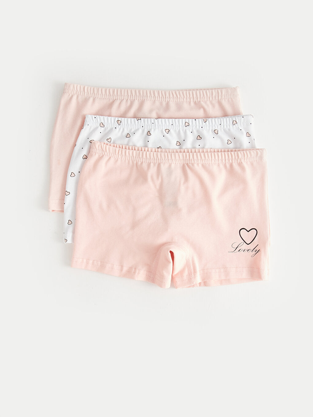 Printed Cotton Girl's Boxer Set of 3