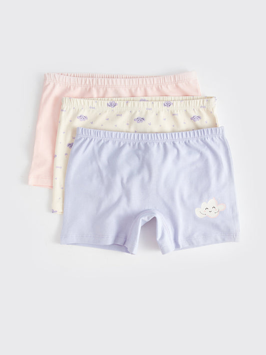 Printed Girls' Boxer 3-Piece