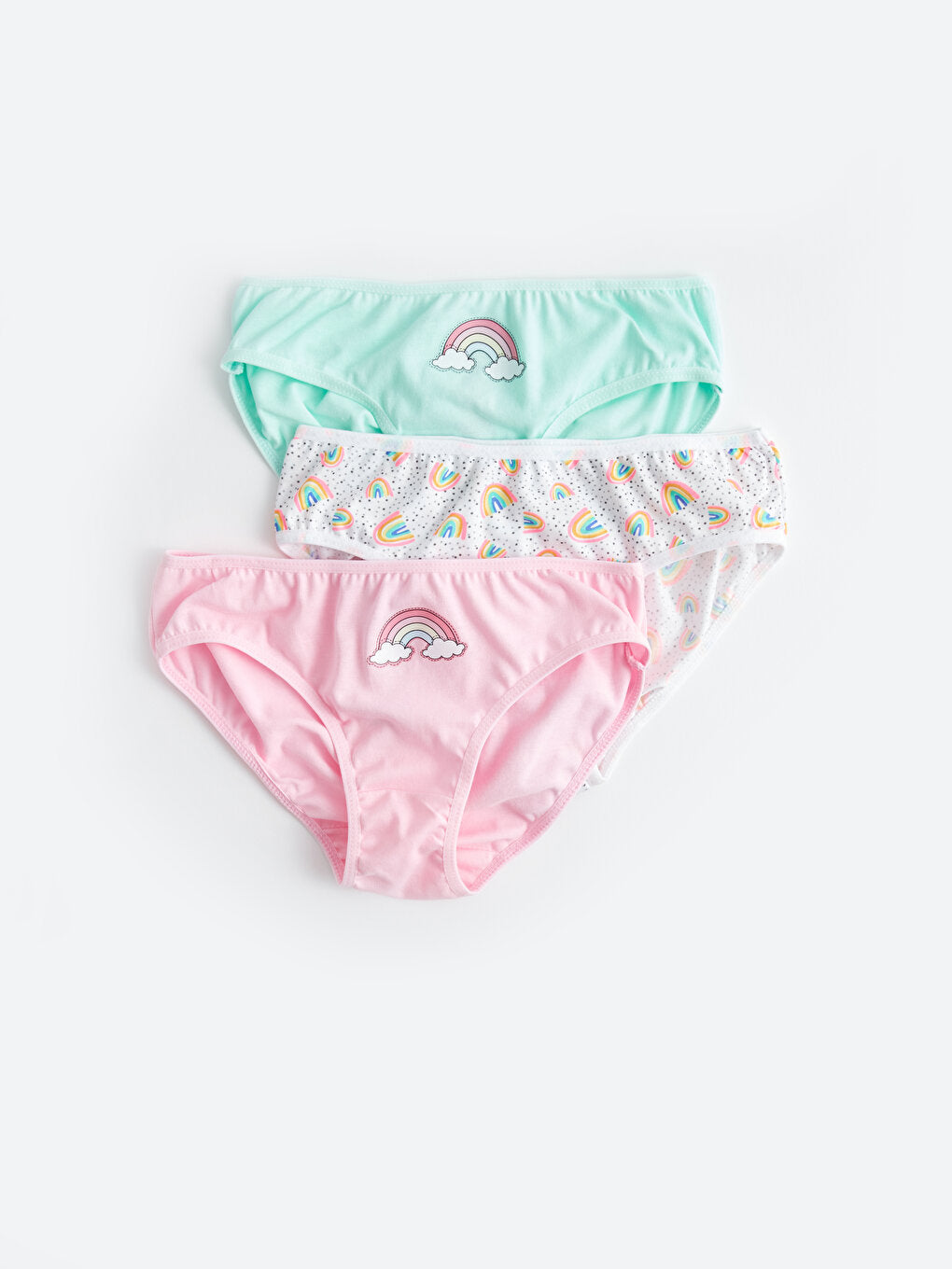 Printed Cotton Girl's Panties 3-Piece