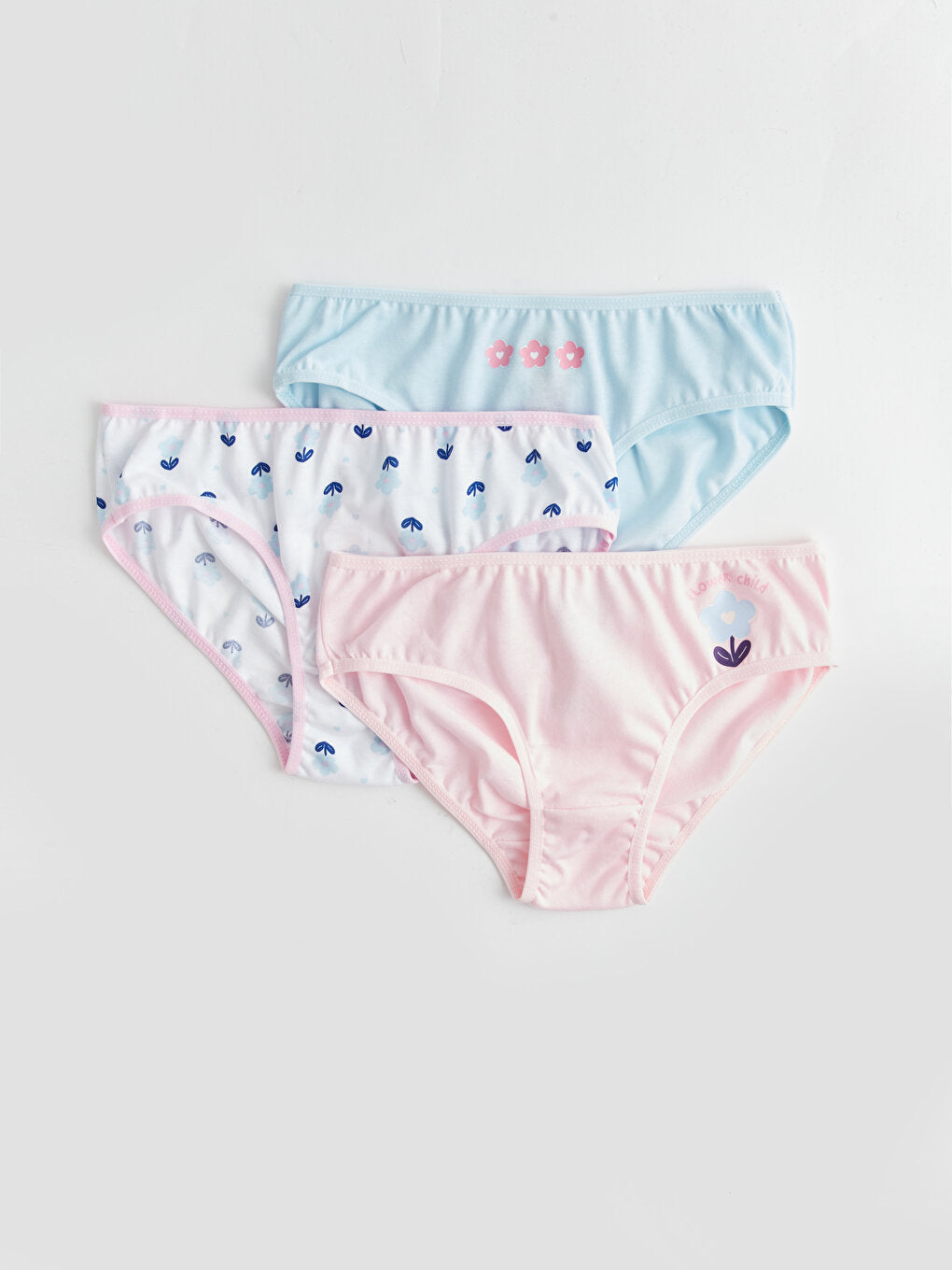 Printed Girl's Panties 3-Piece