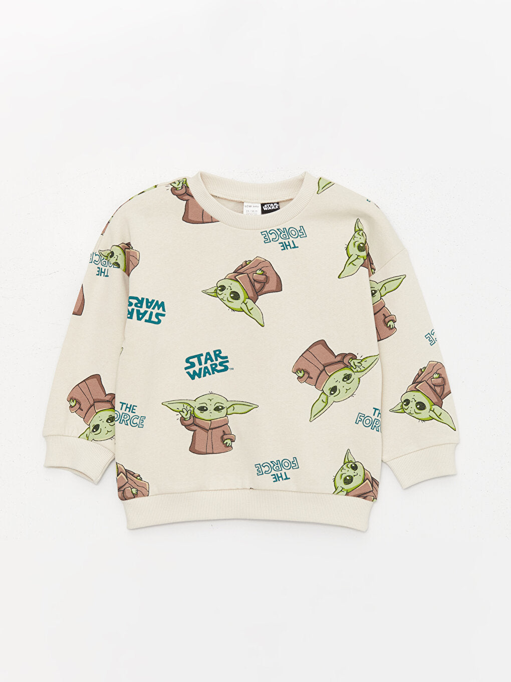 Crew Neck Star Wars Printed Baby Boy Sweatshirt and Sweatpants Set