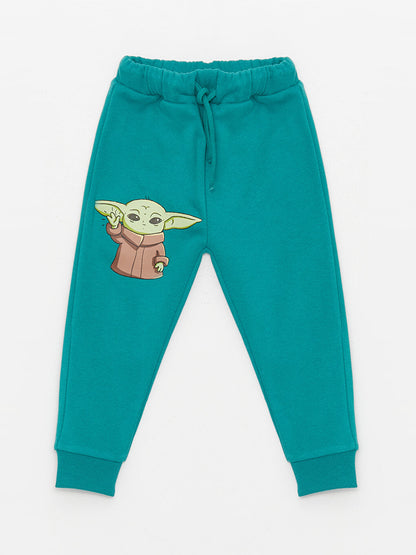 Crew Neck Star Wars Printed Baby Boy Sweatshirt and Sweatpants Set