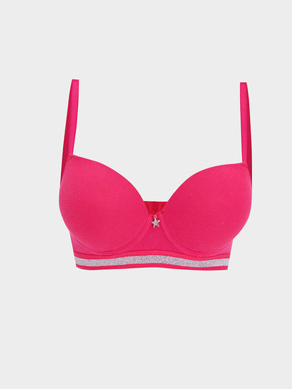 Underwire Padded Plain Bra