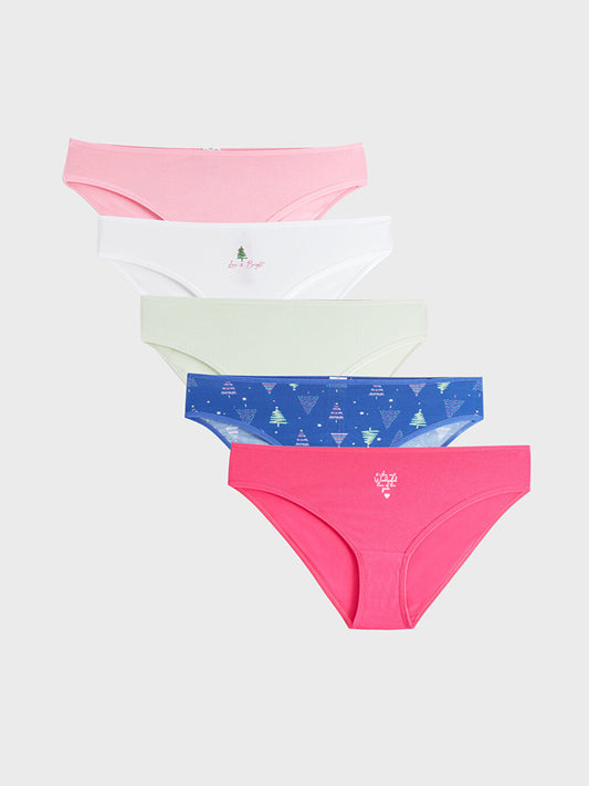 Printed Bikini Panties 5 Pack