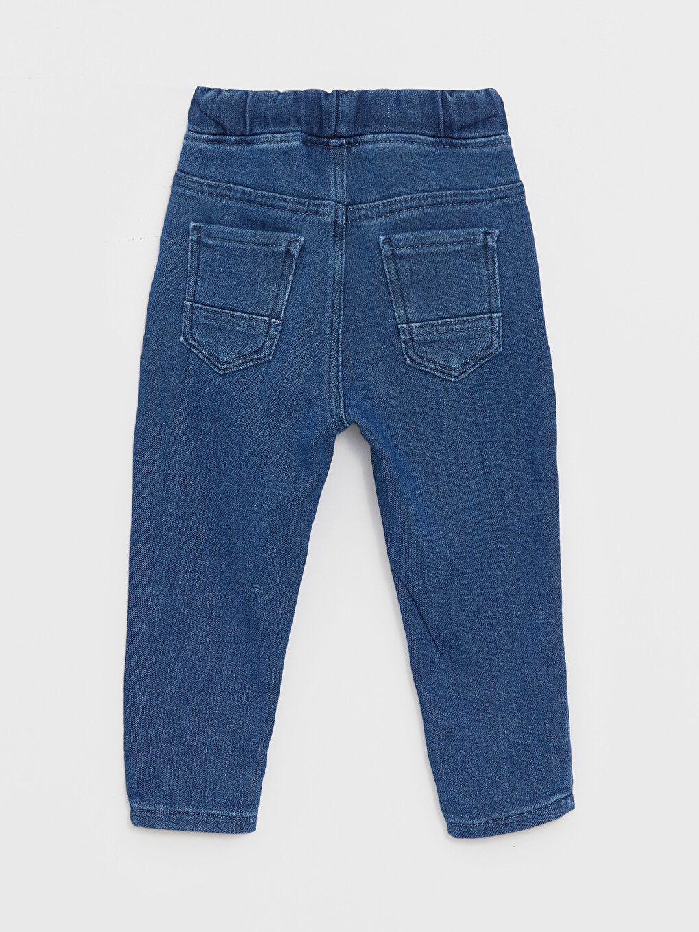 Basic Baby Boy Jean Trousers with Elastic Waist