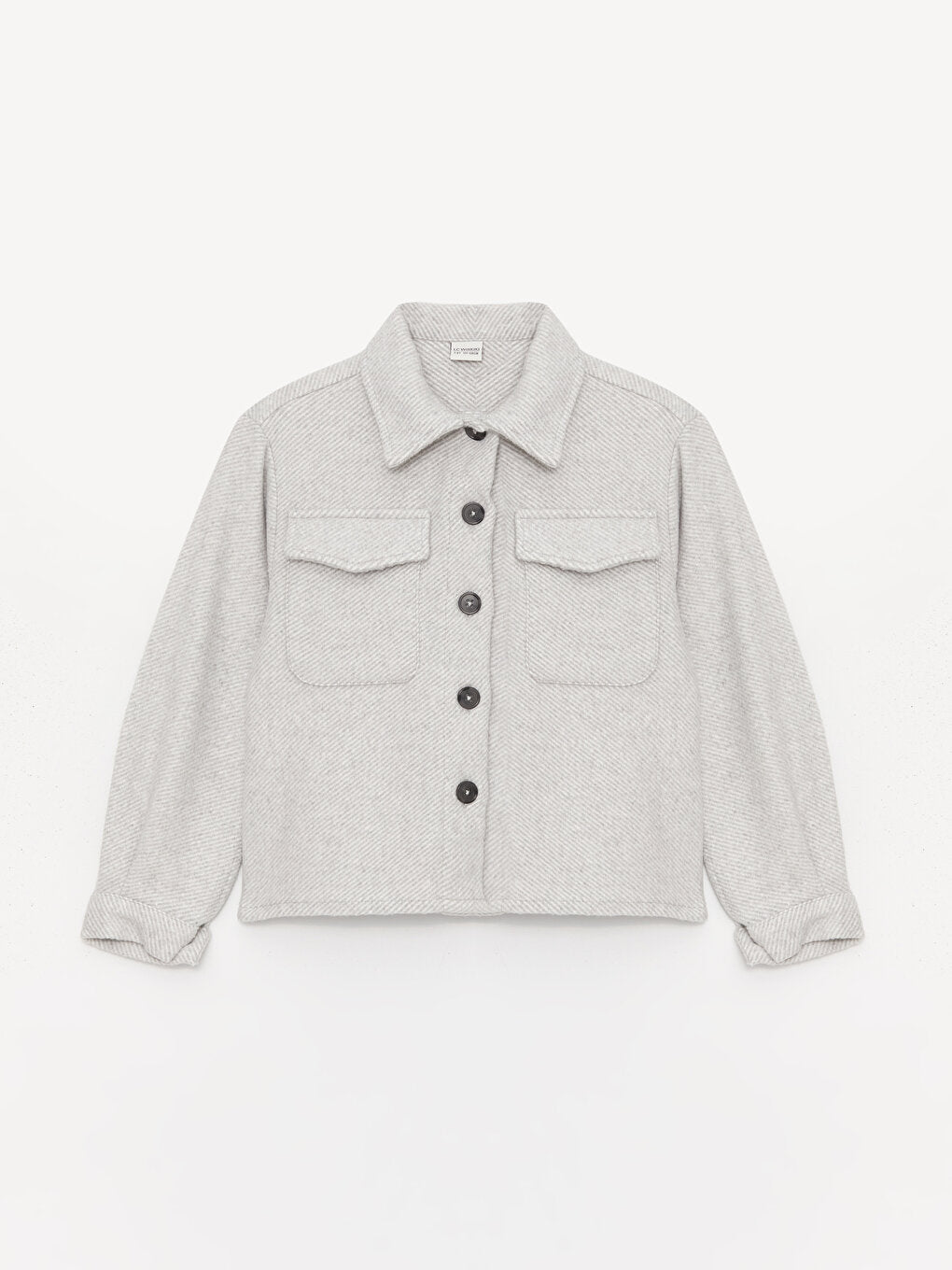 Long Sleeve Crop Girl's Shirt Jacket