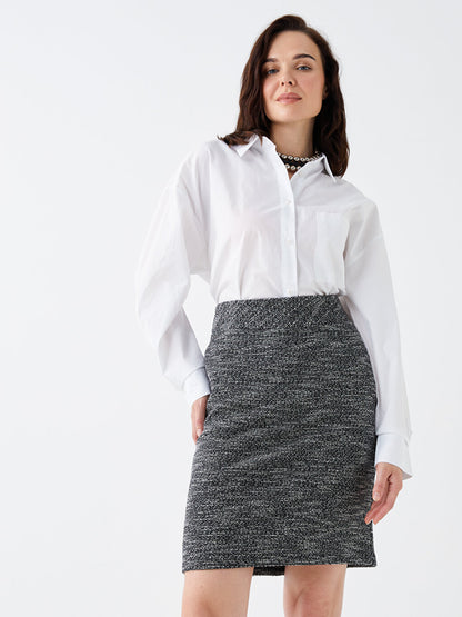 Tight Fit Patterned Women's Skirt