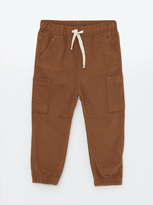 Baby Boy Cargo Pants with Elastic Waist