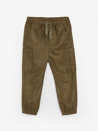 Baby Boy Cargo Pants with Elastic Waist