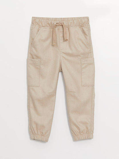 Baby Boy Cargo Pants with Elastic Waist