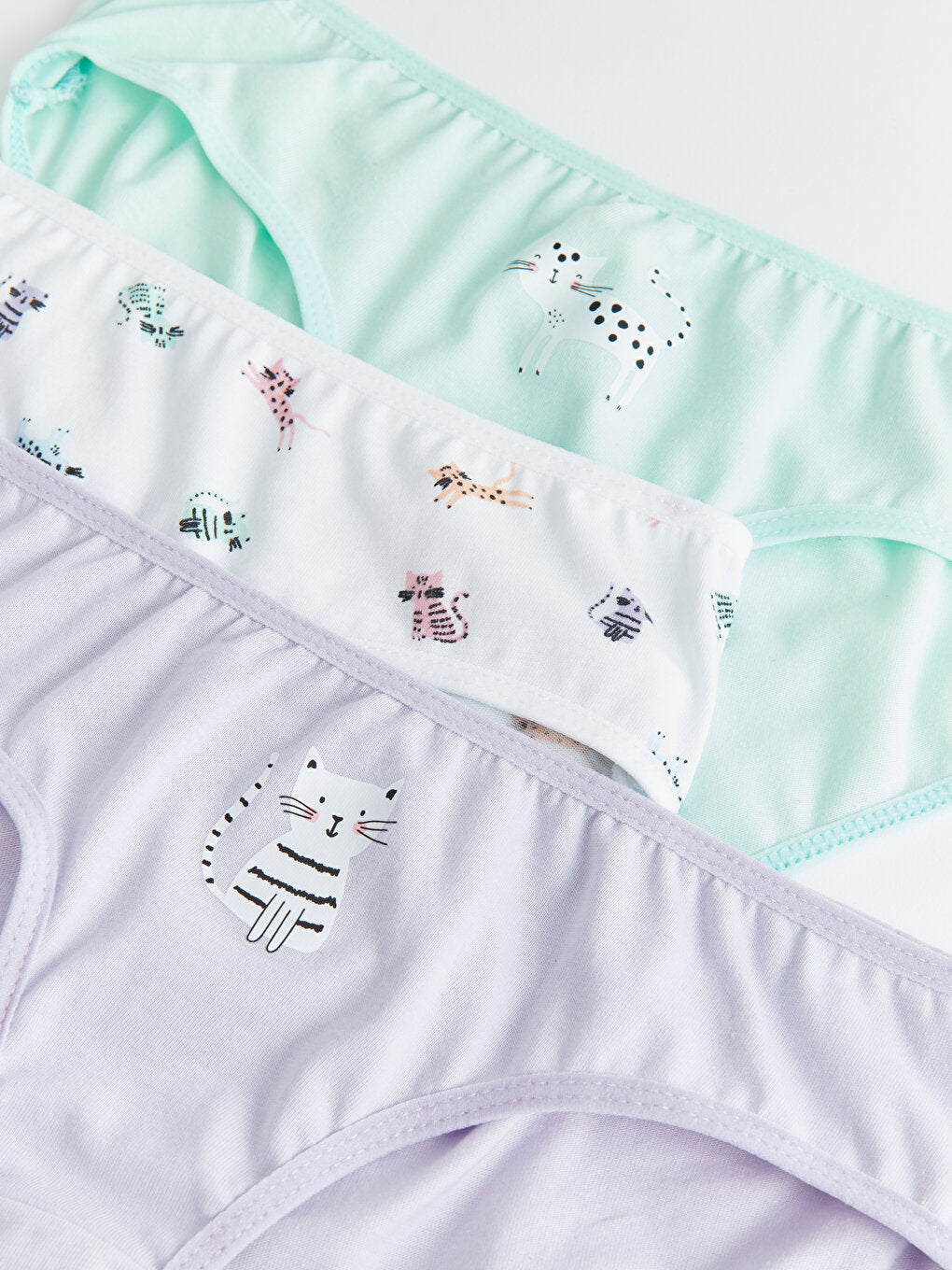 Printed Cotton Girl's Panties 3-Piece