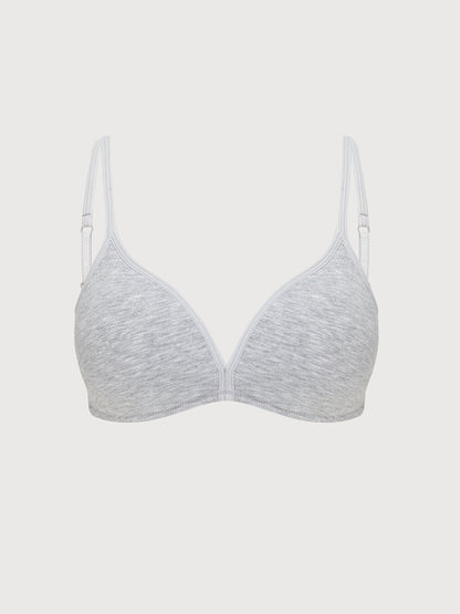 Non-wireless Padding Plain First Bra