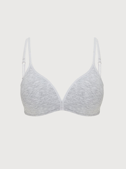 Non-wireless Padding Plain First Bra