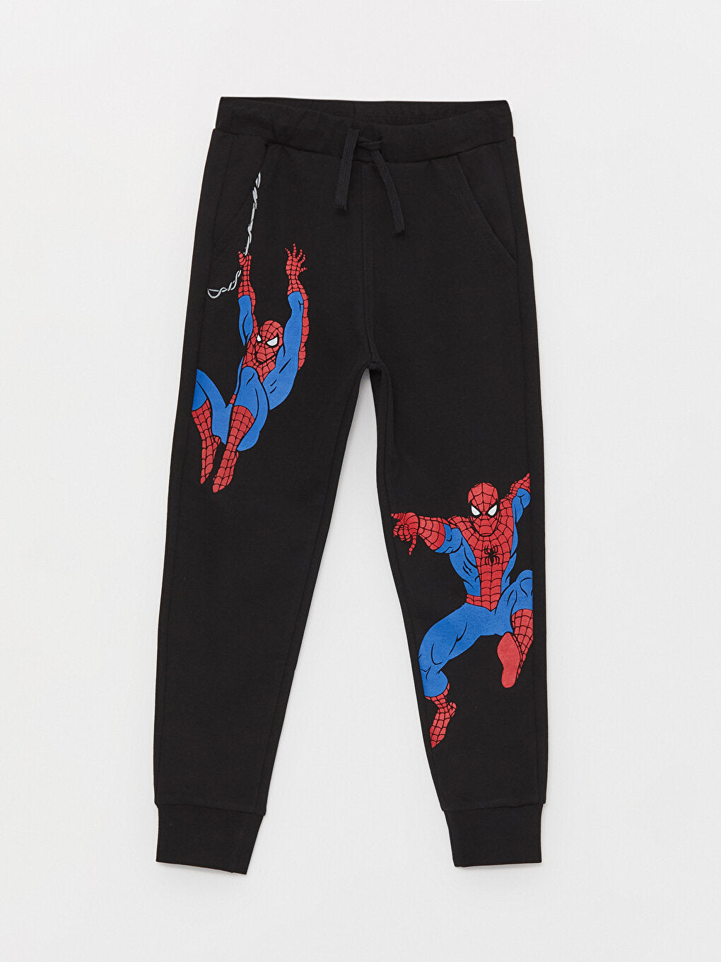 Elastic Waist Spiderman Printed Boy's Jogger Sweatpants