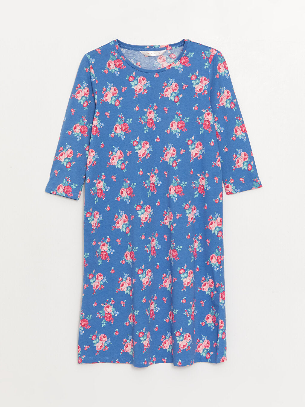 Crew Neck Floral Women's Nightgown