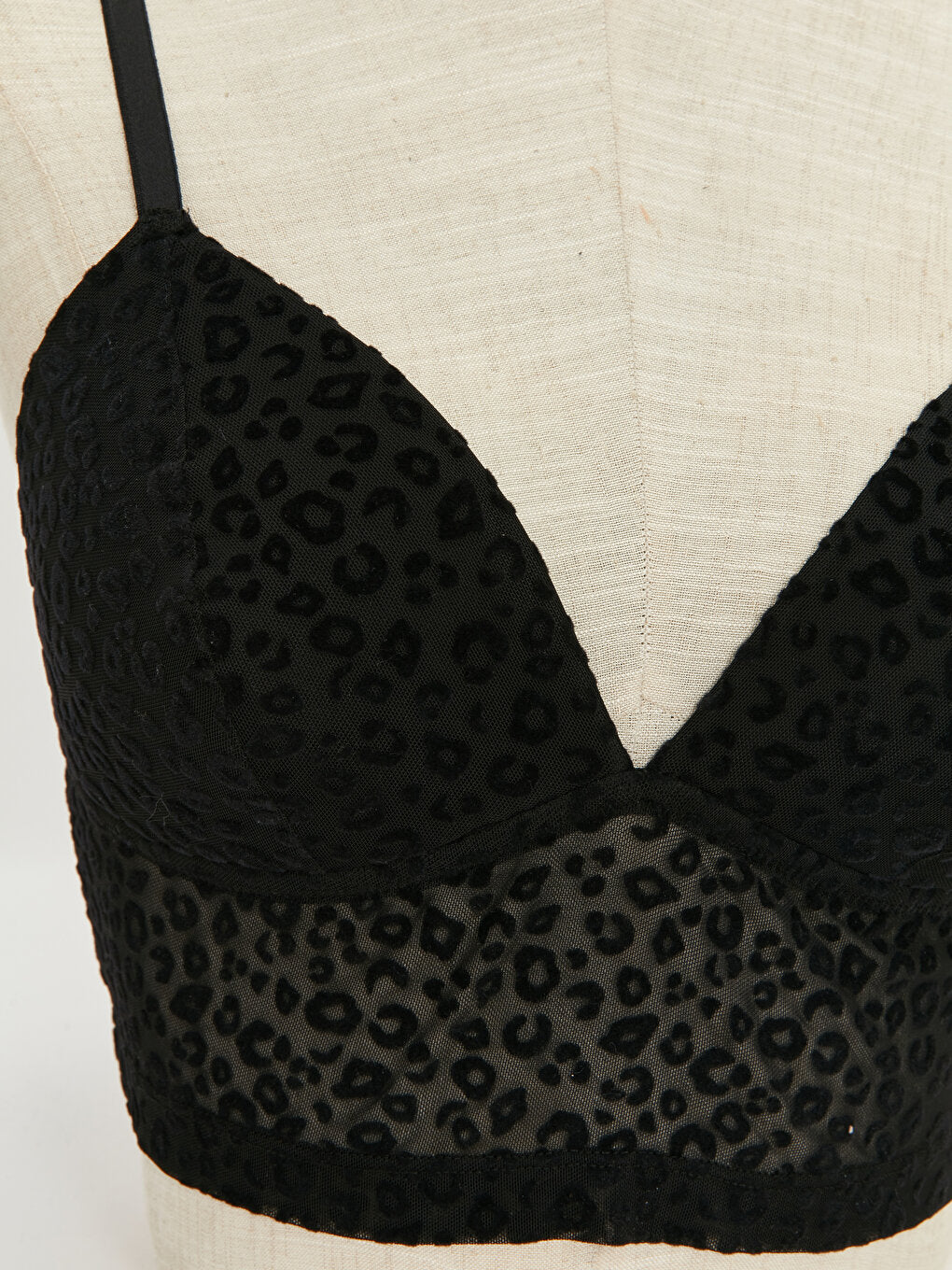 Non-wired, Padded, Patterned Bralette