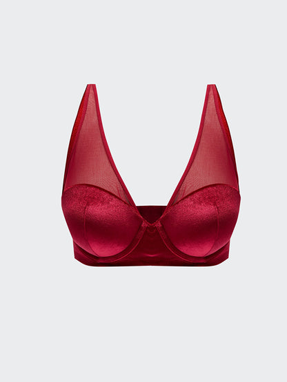 Underwire Half Padded Plain Strapless Bra