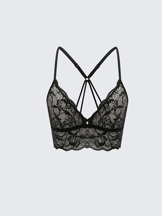 Underwire Unpadded Lace Bralette